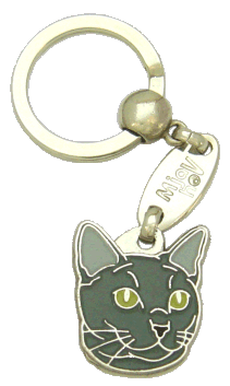 RUSSIAN BLUE - pet ID tag, dog ID tags, pet tags, personalized pet tags MjavHov - engraved pet tags online